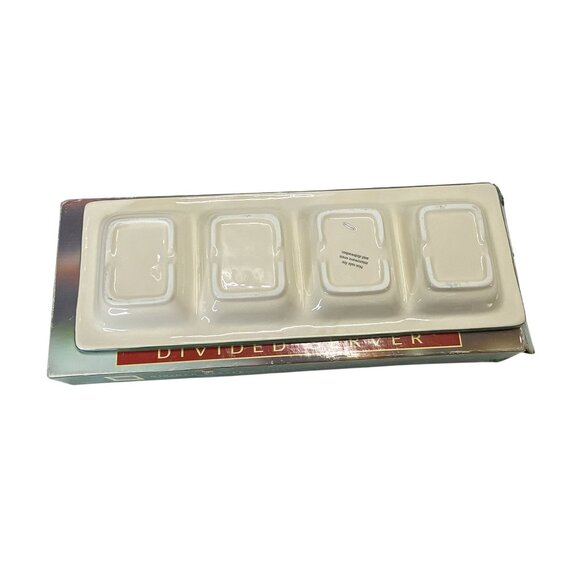 Susan Winget Divided Christmas Server Sleigh Ride Collection Holiday Platter - Picture 5 of 6